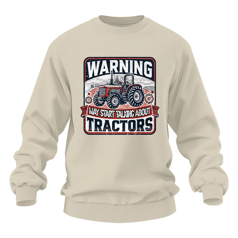 Image of Warning May Start Talking About Tractors - Unisex Heavy Blend™ Crewneck Sweatshirt