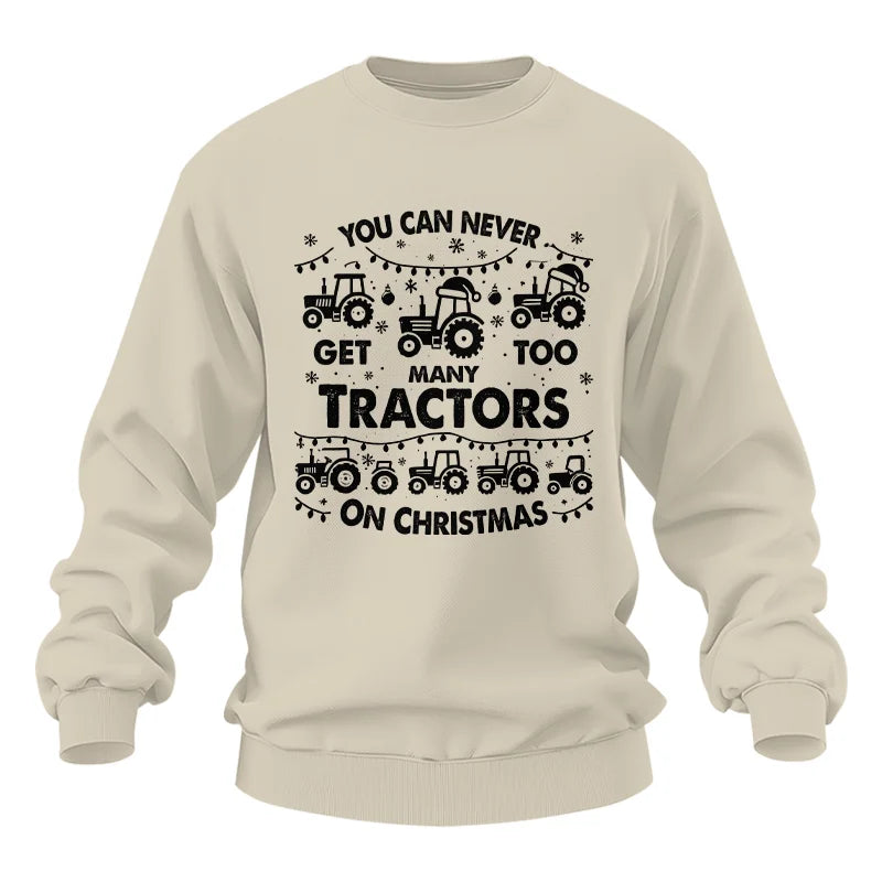 Image of You Can Never Get Too Many Tractors On Christmas - Unisex Heavy Blend™ Crewneck Sweatshirt