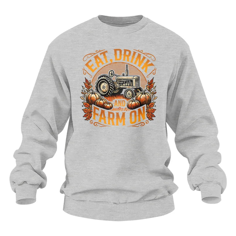 Eat Drink and Farm On 2 - Unisex Heavy Blend™ Crewneck Sweatshirt