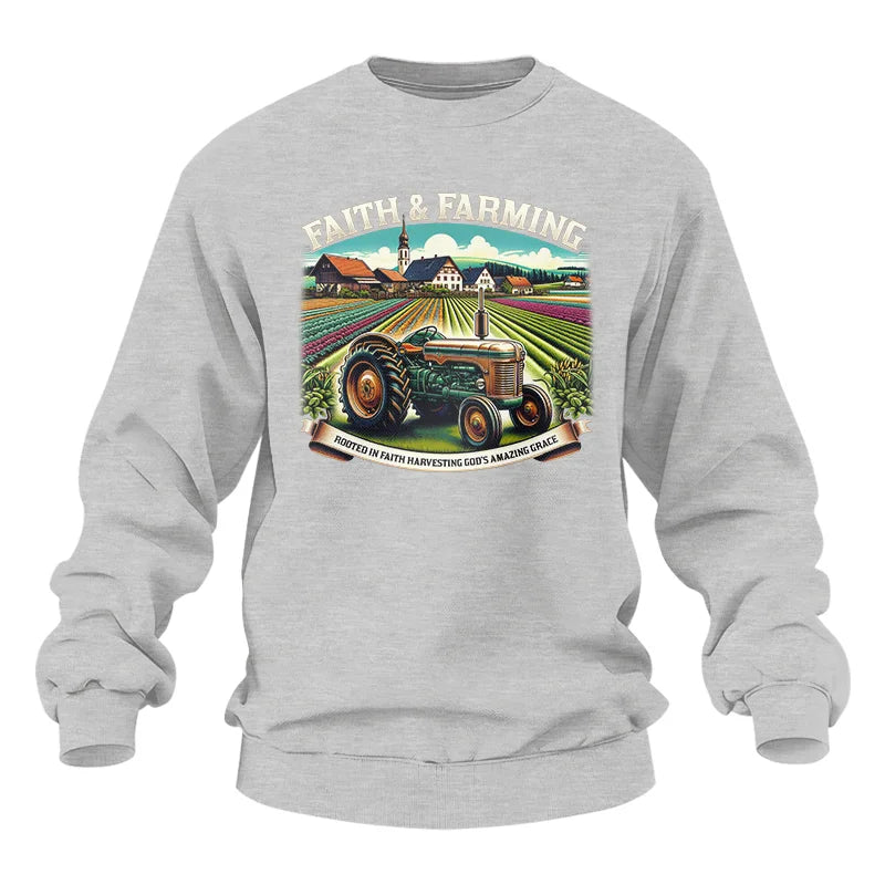 Image of Faith And Farming 4 - Unisex Heavy Blend™ Crewneck Sweatshirt