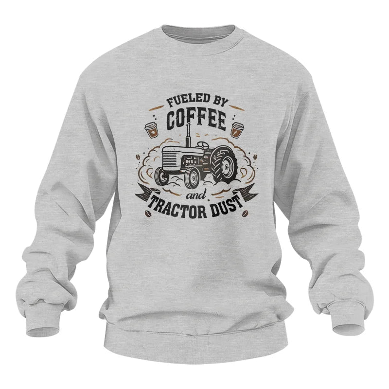 Image of Fueled By Coffee And Tractor Dust - Unisex Heavy Blend™ Crewneck Sweatshirt