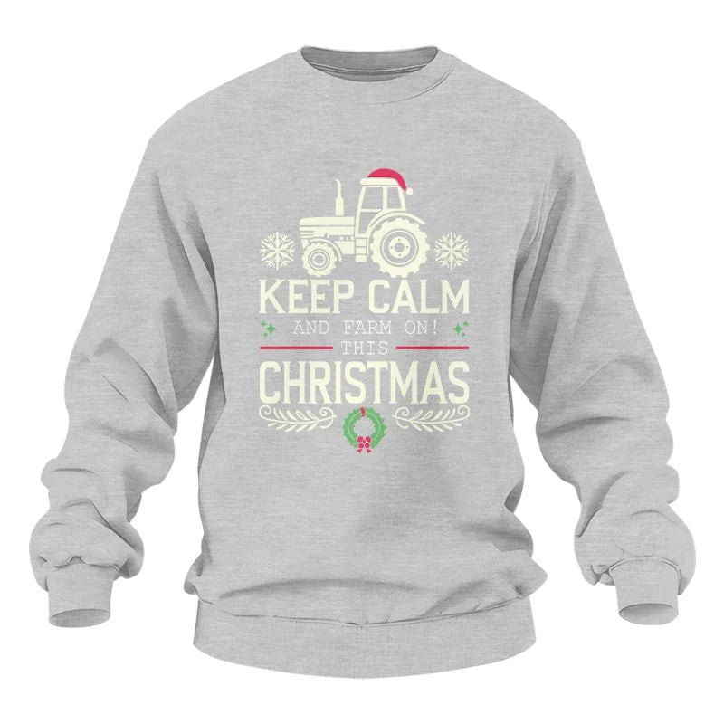 Keep Calm And Farm On! This Christmas - Unisex Heavy Blend™ Crewneck Sweatshirt