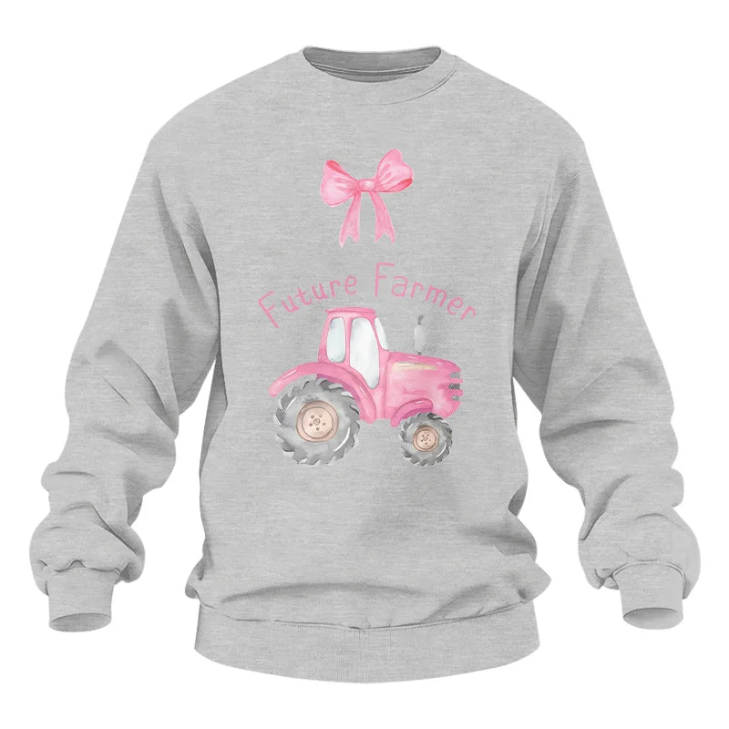 Pink Tractor For Future Farmer - Unisex Heavy Blend™ Crewneck Sweatshirt