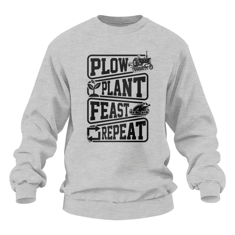 Plow Plant Feast Repeat 1 - Unisex Heavy Blend™ Crewneck Sweatshirt