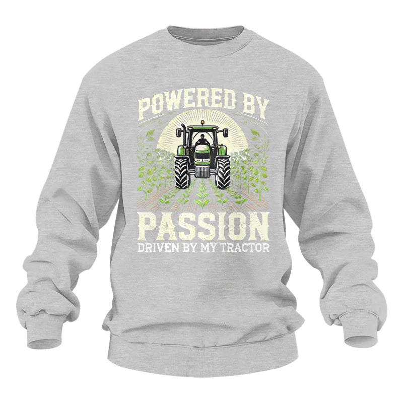 Powered By Passion Driven By My Tractor 3 - Unisex Heavy Blend™ Crewneck Sweatshirt