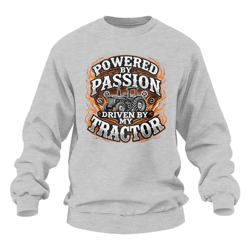 Powered By Passion Driven By My Tractor 5 - Unisex Heavy Blend™ Crewneck Sweatshirt