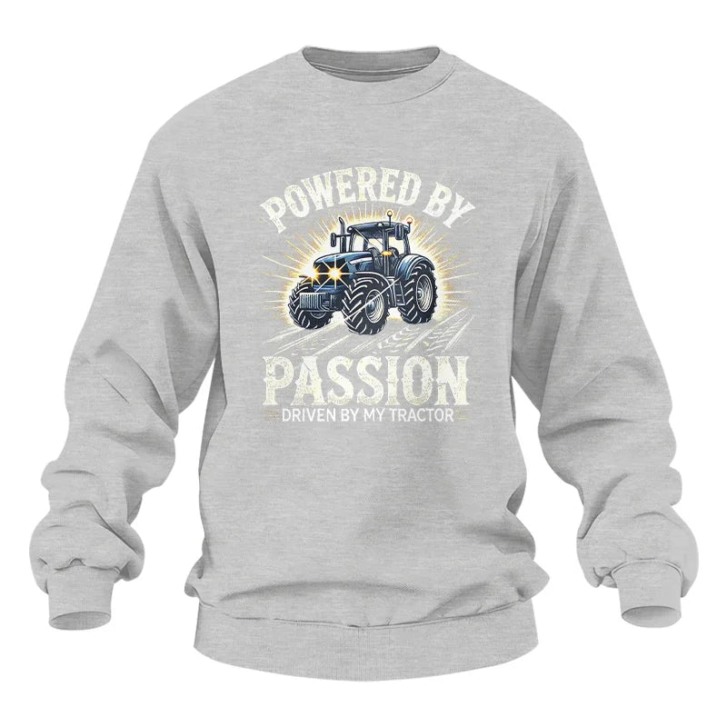 Powered By Passion Driven By My Tractor - Unisex Heavy Blend™ Crewneck Sweatshirt