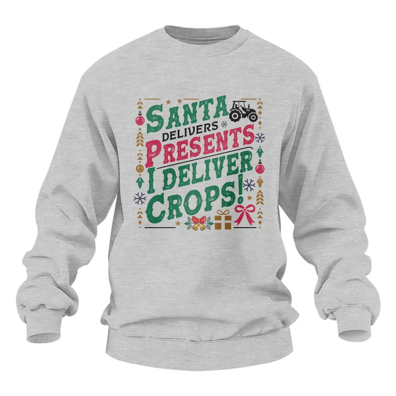 Santa Deliver Present I Deliver Crops! - Unisex Heavy Blend™ Crewneck Sweatshirt