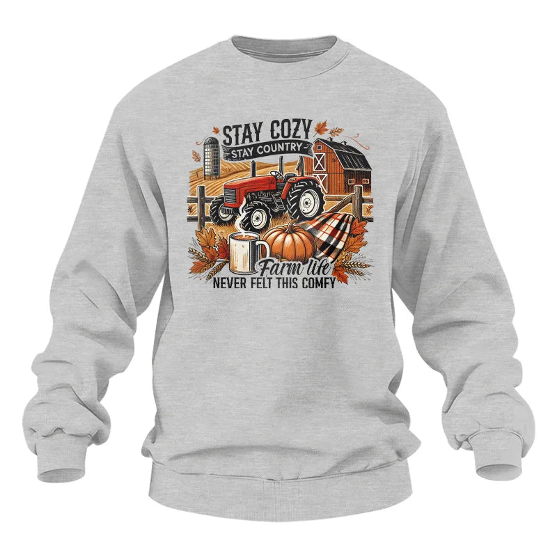 Image of Stay Cozy_Stay Country_Farm Life Never Felt This Comfy - Unisex Heavy Blend™ Crewneck Sweatshirt