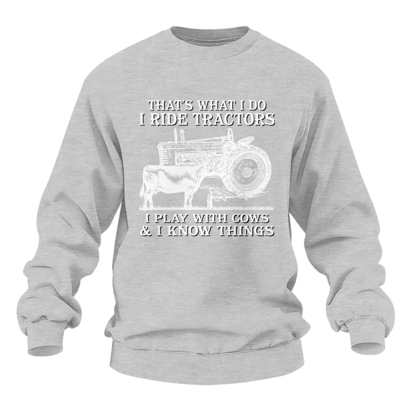 Image of That's What I Do I Ride Tractors - Unisex Heavy Blend™ Crewneck Sweatshirt