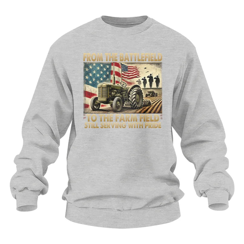 Veteran Farmer From The Battlefield To The Farm Field 1 - Unisex Heavy Blend™ Crewneck Sweatshirt