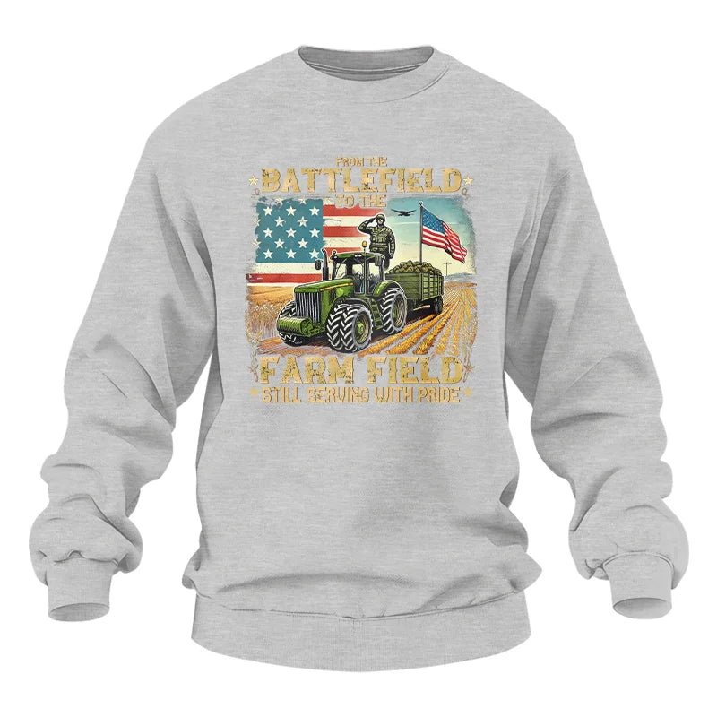 Veteran Farmer From The Battlefield To The Farm Field 2 - Unisex Heavy Blend™ Crewneck Sweatshirt