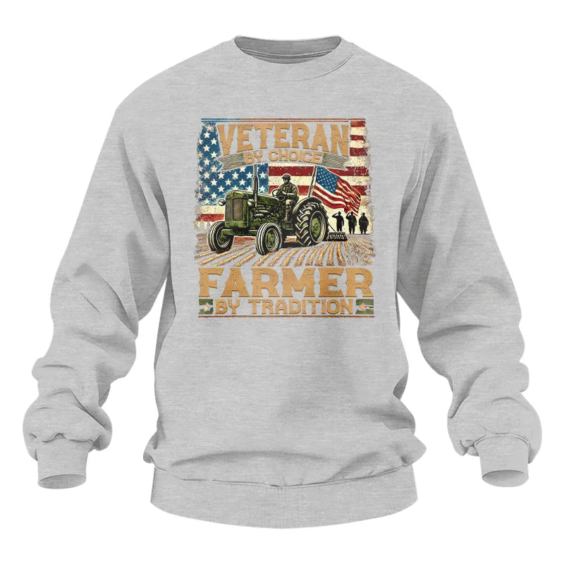 Veteran Farmer Veteran By Choice_Farmer By Tradition - Unisex Heavy Blend™ Crewneck Sweatshirt