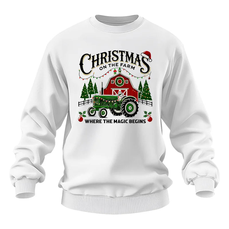 Christmas on the Farm Where the Magic Begins! 5 - Unisex Heavy Blend™ Crewneck Sweatshirt