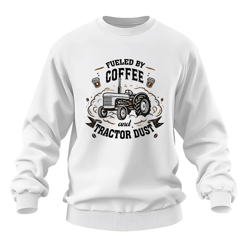 Image of Fueled By Coffee And Tractor Dust - Unisex Heavy Blend™ Crewneck Sweatshirt