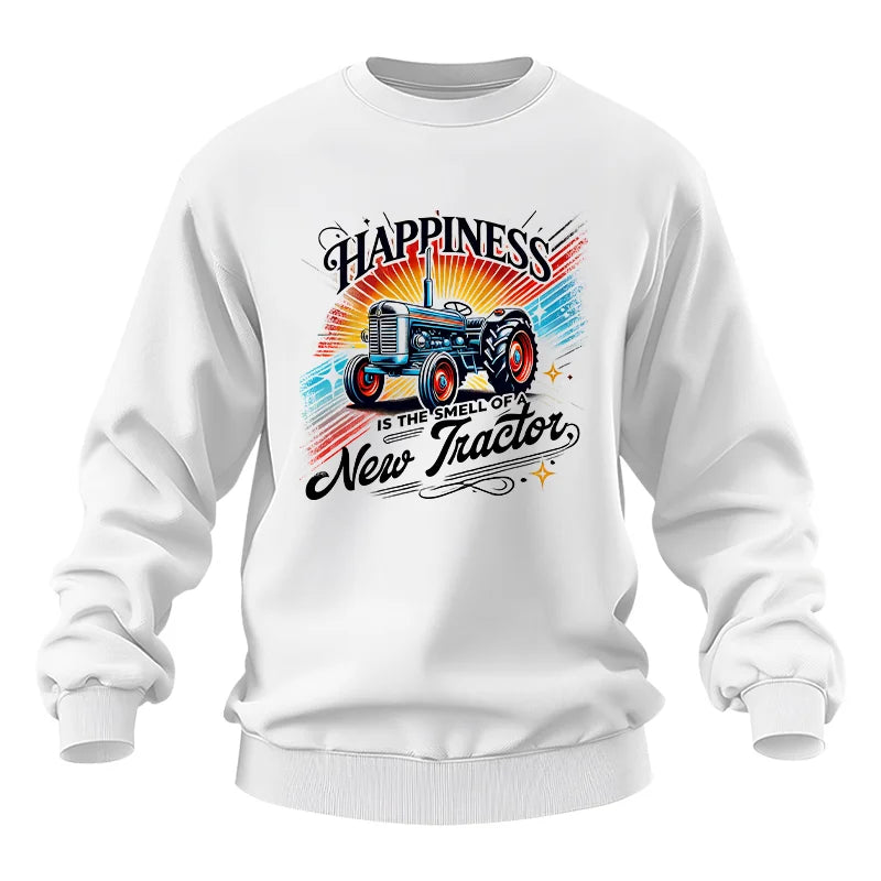 Happiness Is The Smell Of A New Tractor - Unisex Heavy Blend™ Crewneck Sweatshirt