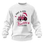 Just A Girl Who Want A Tractor On Christmas - Unisex Heavy Blend™ Crewneck Sweatshirt