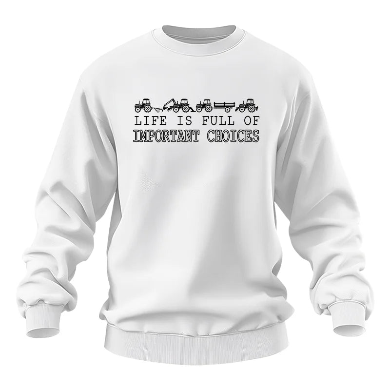 Life Is Full Of Important Choices 8 - Unisex Heavy Blend™ Crewneck Sweatshirt