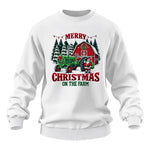 Merry Christmas On The Farm 3 - Unisex Heavy Blend™ Crewneck Sweatshirt