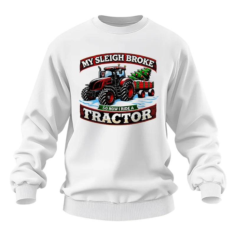 Image of My Sleigh Broke So Now I Ride A Tractor - Unisex Heavy Blend™ Crewneck Sweatshirt