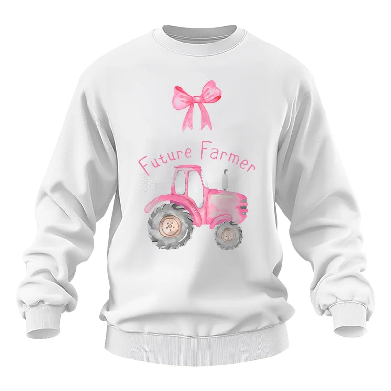 Pink Tractor For Future Farmer - Unisex Heavy Blend™ Crewneck Sweatshirt