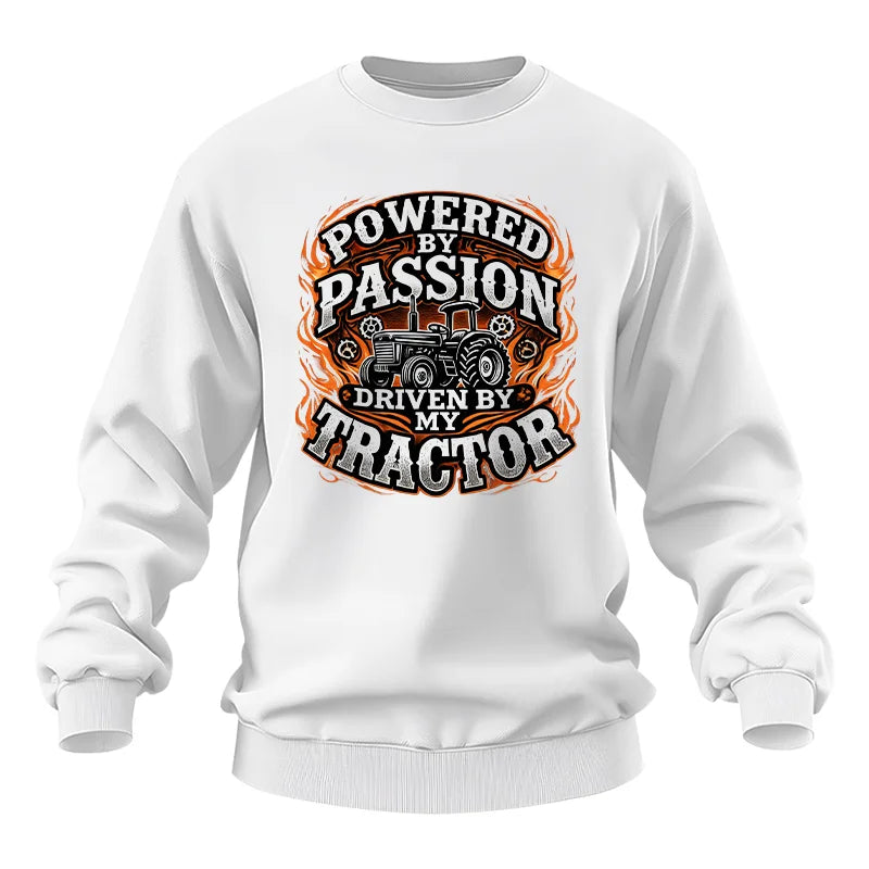 Powered By Passion Driven By My Tractor 5 - Unisex Heavy Blend™ Crewneck Sweatshirt