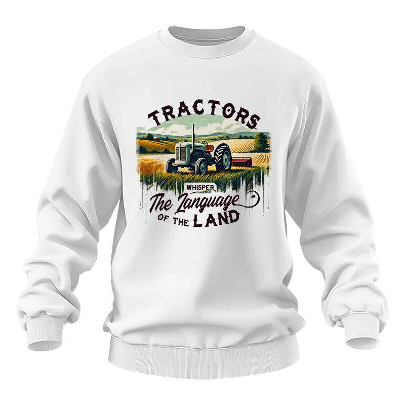 Tractors Whisper The Language Of The Land 2 - Unisex Heavy Blend™ Crewneck Sweatshirt