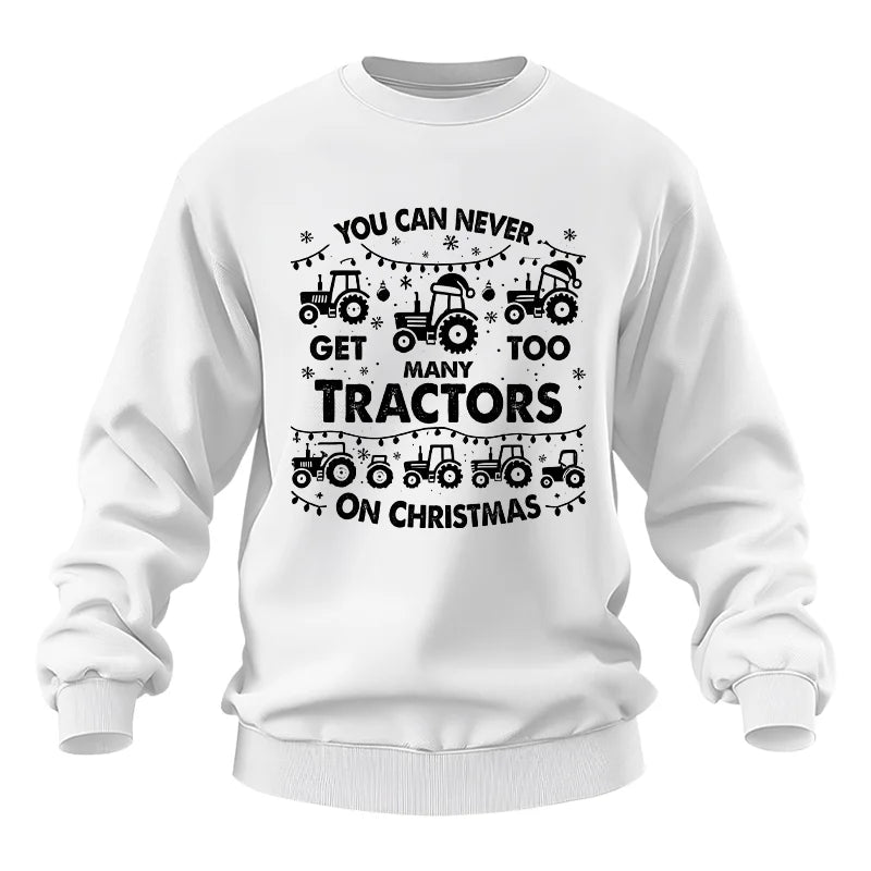 Image of You Can Never Get Too Many Tractors On Christmas - Unisex Heavy Blend™ Crewneck Sweatshirt