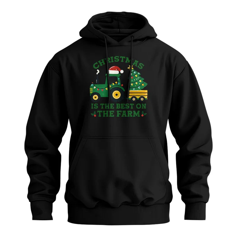 Christmas Is The Best On The Farm - Unisex Heavy Blend™ Hooded Sweatshirt