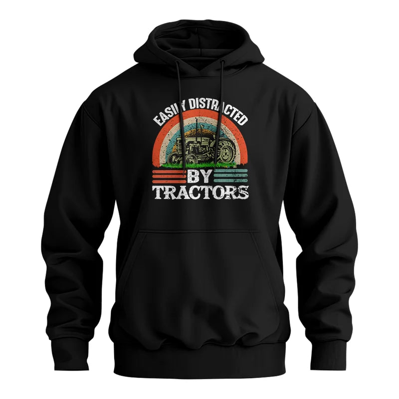 Easily Distracted By Tractors - Unisex Heavy Blend™ Hooded Sweatshirt