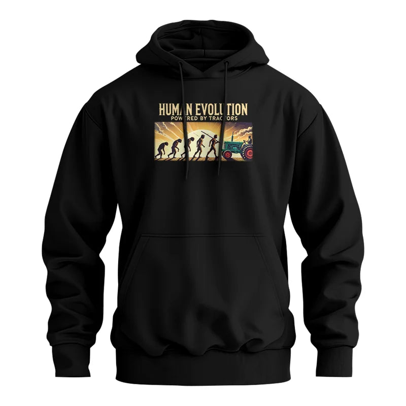 Image of Human Evolution Powered By Tractors - Unisex Heavy Blend™ Hooded Sweatshirt