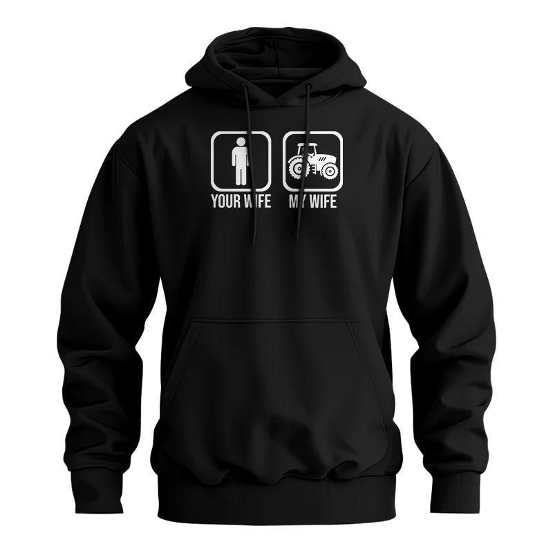 My Wife Is Cooler Than Yours Funny Farm Tractor 1 - Unisex Heavy Blend™ Hooded Sweatshirt