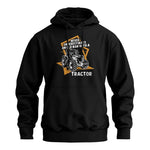 Never Underestimate An Old Man With A Tractor Farming Dad - Unisex Heavy Blend™ Hooded Sweatshirt