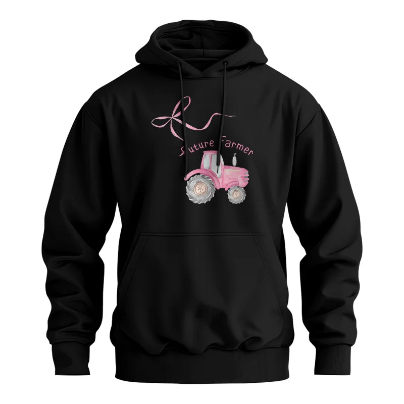 Pink Bow Cute Tractor - Unisex Heavy Blend™ Hooded Sweatshirt