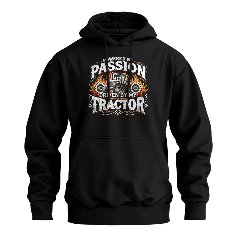 Powered By Passion Driven By My Tractor 1 - Unisex Heavy Blend™ Hooded Sweatshirt