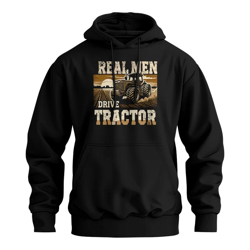 Real Men Drive Tractor - Unisex Heavy Blend™ Hooded Sweatshirt