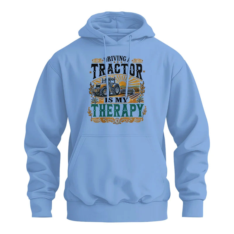 Driving A Tractor Is My Therapy - Unisex Heavy Blend™ Hooded Sweatshirt