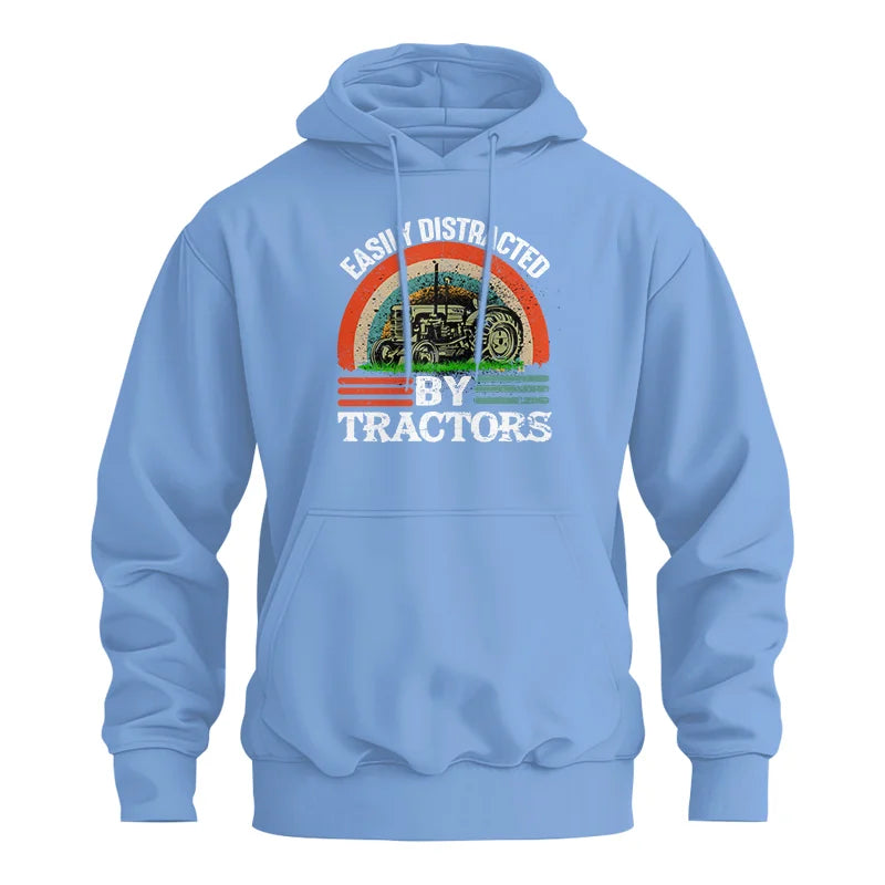 Easily Distracted By Tractors - Unisex Heavy Blend™ Hooded Sweatshirt