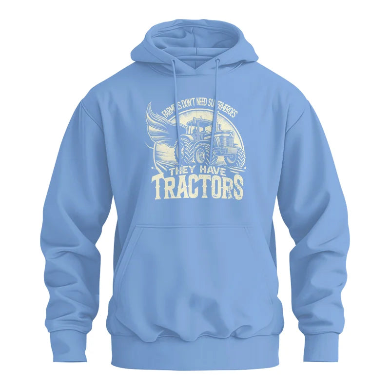 Farmers Don’t Need Superheroes They Have Tractors - Unisex Heavy Blend™ Hooded Sweatshirt