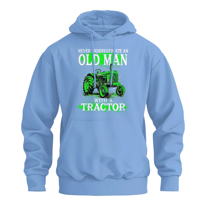 Funny Quote Never Underestimate Old Man Tractor - Unisex Heavy Blend™ Hooded Sweatshirt