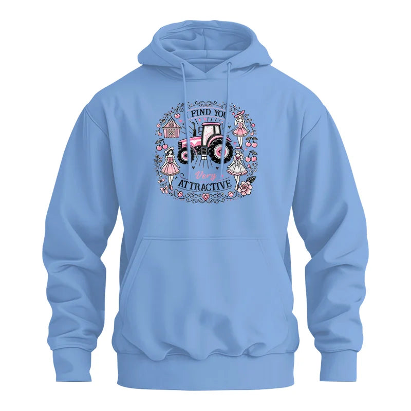 I Find You Very Attractive Pink Cherry - Unisex Heavy Blend™ Hooded Sweatshirt