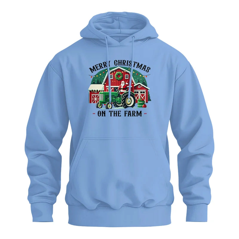 Image of Merry Christmas On The Farm 1 - Unisex Heavy Blend™ Hooded Sweatshirt