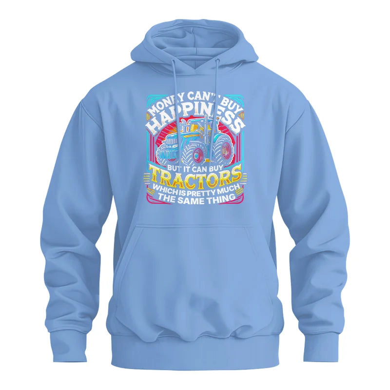 Money Can't Buy Happiness Can Buy Tractors - Unisex Heavy Blend™ Hooded Sweatshirt