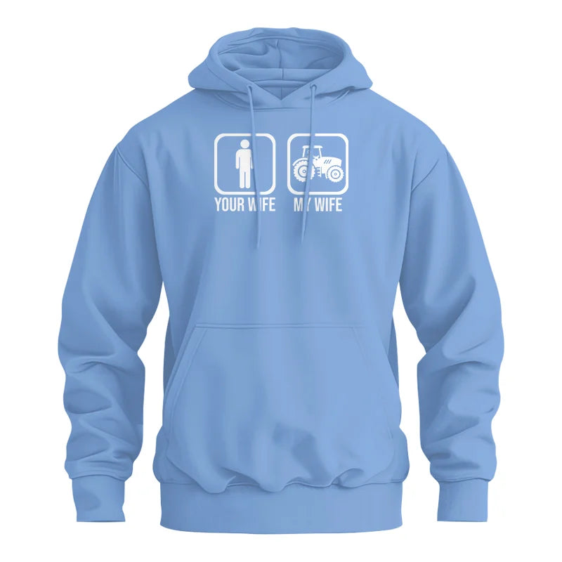 My Wife Is Cooler Than Yours Funny Farm Tractor 1 - Unisex Heavy Blend™ Hooded Sweatshirt