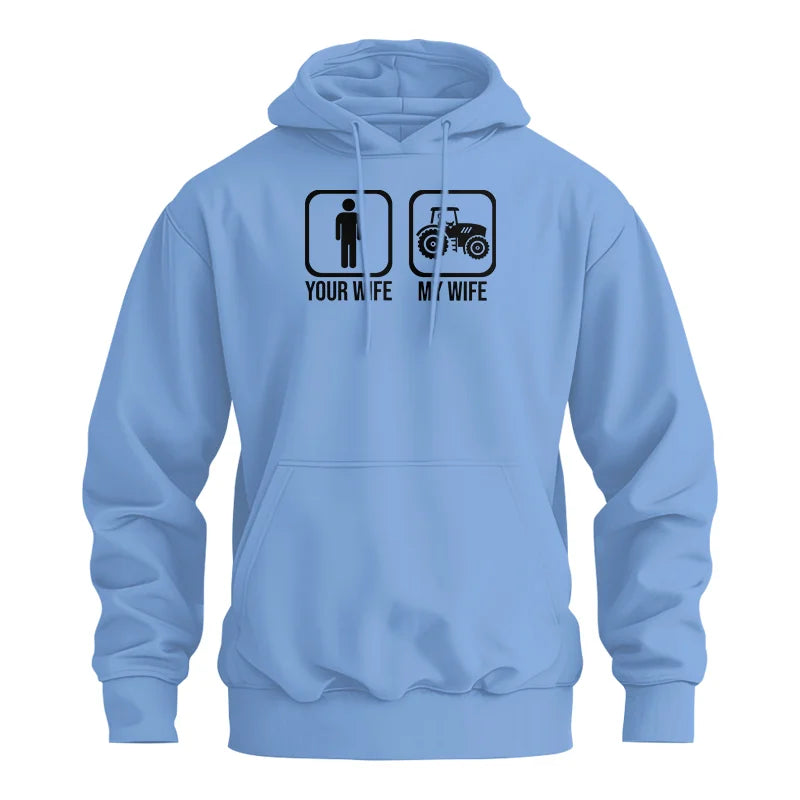 My Wife Is Cooler Than Yours Funny Farm Tractor 2 - Unisex Heavy Blend™ Hooded Sweatshirt