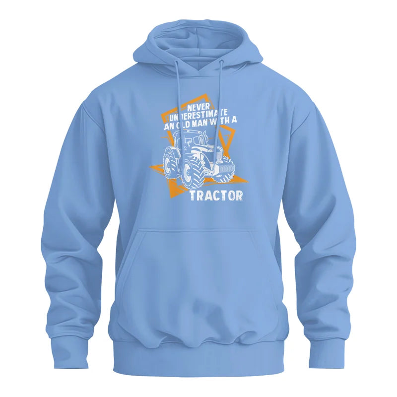 Never Underestimate An Old Man With A Tractor Farming Dad - Unisex Heavy Blend™ Hooded Sweatshirt