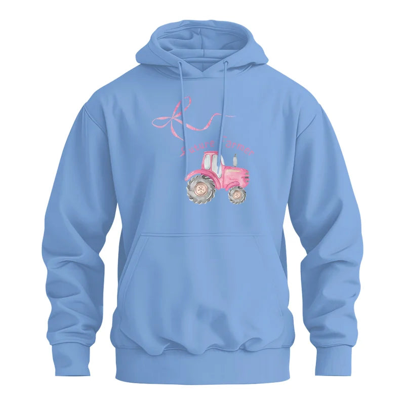 Pink Bow Cute Tractor - Unisex Heavy Blend™ Hooded Sweatshirt