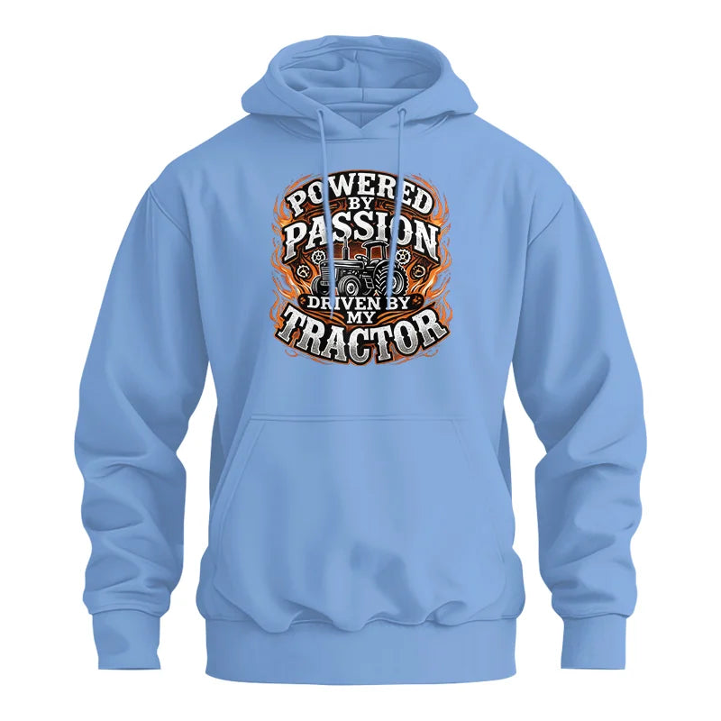 Powered By Passion Driven By My Tractor 5 - Unisex Heavy Blend™ Hooded Sweatshirt