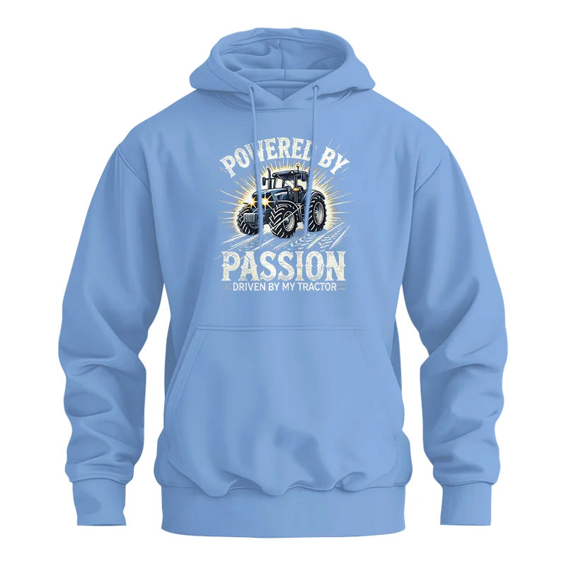 Powered By Passion Driven By My Tractor - Unisex Heavy Blend™ Hooded Sweatshirt