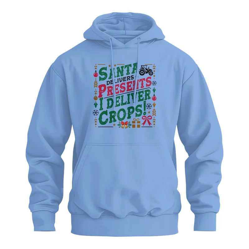 Santa Deliver Present I Deliver Crops! - Unisex Heavy Blend™ Hooded Sweatshirt